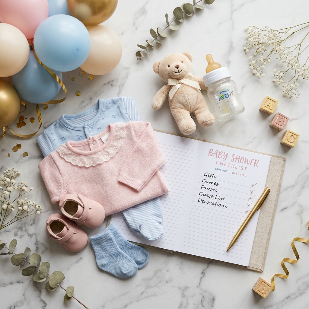 Checklist Completo para Chá de Bebê: Guia 2026